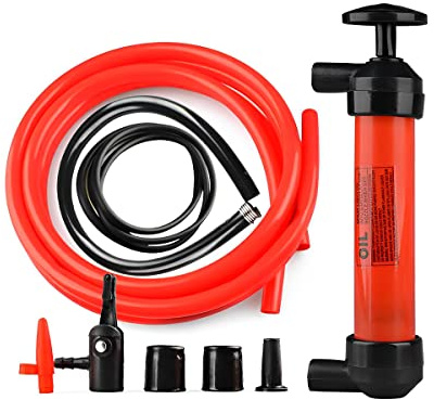 CGEAMDY Pompa a Mano a Sifone Multiuso per Benzina Gasolio Diesel Acqua Liquidi, Pompa di Trasferimento del Liquido per Gasolio Benzina Auto Diesel, Pompa Estrattore per Aspirazione Olio Motore