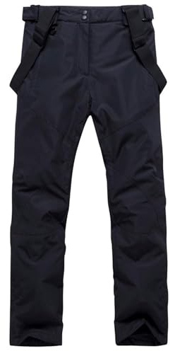 ALSOGO Pantalons de Ski pour Hommes Imperméables et Coupe - Vent Pantalons de Neige Pantalons Extérieurs Bretelles Amovibles Bavoir de Snowboard