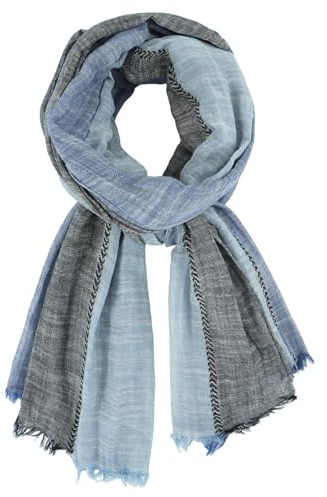 DAMILY Mode Hommes Écharpe Automne Hiver Foulard Doux et Chaud (Bleu MarineNoir)