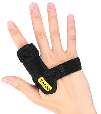 Fingerschiene Gelenk, Fingerbandage Arthritis mit Eingebauter Stahlplattenstütze Finger Orthese Schiene Kleiner Finger Rechts für Mittelfinger, Zeigefinger, Ringfinger, Rechts und Links