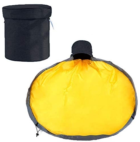 Borsa per Giocattoli, JOLY FANG Sacco Portagiochi Tappeto Cestino portaoggetti per giocattol Tappetosacca Porta Giochi Bambini con Coulisse Borsa Grande Bambini Organizer (Nero)