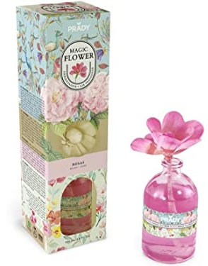 Prady - Magic Flower Deodorante per Ambienti Rose - 100 ml - Fragranza Floreale e Raffinata