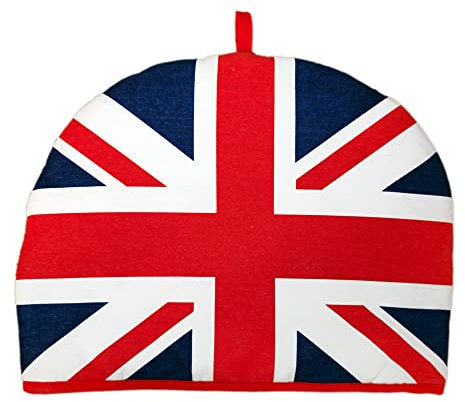 LILAJ Union Jack Flag Tea Cosy Insulates Keep Your Tea Warm for Small, Medium Large Teapots Cotton Tea Kettle Cover Ideal for Kitchen, Restaurant, Hotel, and Party Decorative Souvenirs Gifts