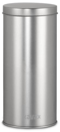 Xavax | Pot en métal pour café (pour capsules de café, grande capacité,pour dosettes de taassimo, café moulu, café en grain, ou tout autre aliment) couleur métal