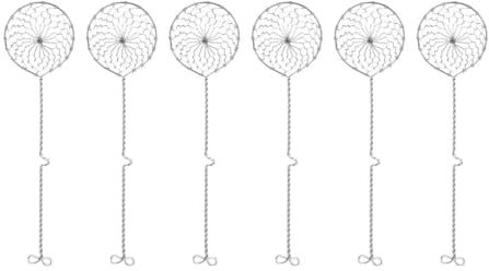 Guangcailun Cuchara con colador para Fondue, herramienta imprescindible para los amantes de la Fondue, colar y disfrutar de deliciosos platos con facilidad, acero inoxidable, 6 uds, B