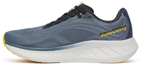 Saucony Men's Ride 18 Sneaker, Dusk/Pollen, 9 UK