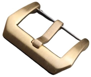 AMAUPCKCA Fibbia in Bronzo 18 20 22 24MM for PAM111 441 Accessori for Chiusura Semplice for Orologio, Adatti for Fibbia for Cinturino in Pelle e Gomma(C Buckle,20mm)