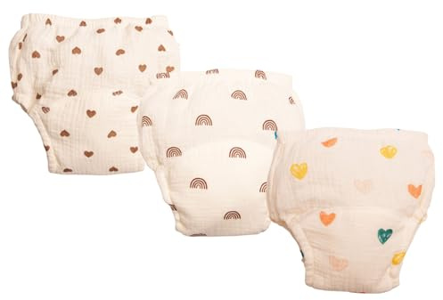 WYCFBD Upairy Potty Training Underwear, Upairy Training Pants, Unisex Toddler Pant, Toilet Trainings Pants Breathable,Multi Colored,M