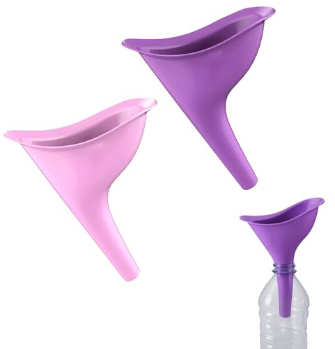 Urinella para Mujer, Orinal portátil Impermeable, Urinario Portatil Mujer, Reutilizable Orinal Mujer, Orinal Embudo de Silicona para Orinar de Pie para Viajes, Actividades al Aire Libre, Camping