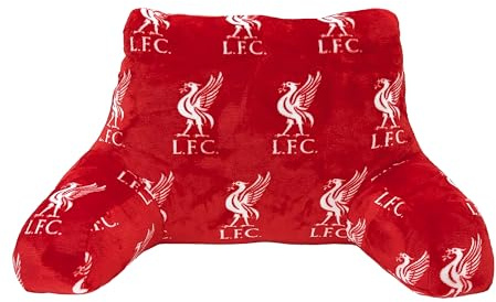 Liverpool FC Cuscino Coccola Ufficiale | Morbido, Rosso e Bianco con Stemmi da Calcio, Cuscino con Bracciolo Stile Poltrona | Ultra Confortevole | Perfetto per Qualsiasi Camera da Letto o Divano