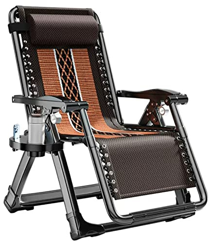 Silla reclinable, tumbona plegable portátil para jardín, patio y camping, cómodo sillón para adultos, relajación ajustable (color: D)