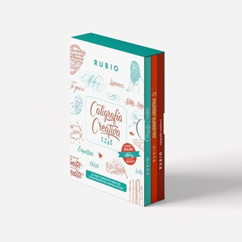 Pack Caligrafía Creativa 1,2 y 3 y curso online de regalo (RUBIO Lettering)