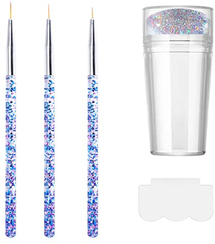 Clear Nail Stamper Nagel Art Liner Pinsel Nail Art Stamper Gel Nagel Pinsel Nageldesign Pinsel Jelly Nail Stamper French Tip Silikon Jelly Nagel Stempel French Nails Stempel Nagelkunst Stempel