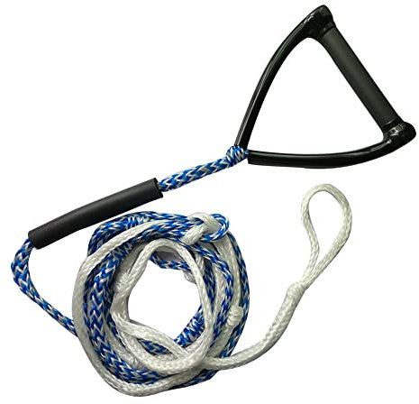 Wasserski Seil 24ft Wasserski Seil Sicherheit Surfen Schleppleine Leine Schnur mit Griff for Wakeboard Kneeboard Surfen (Color : 2 Pieces)