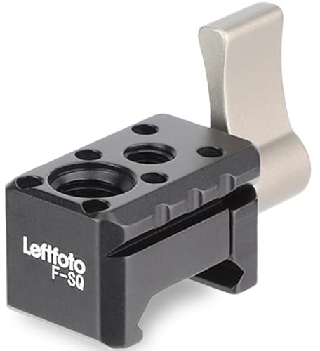 LEFTFOTO Mini pince de rail NATO standard à libération rapide pour caméra cage moniteur support tête sphérique bras magique