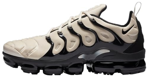 Nike Air Vapormax Plus Herrenschuhe (924453-103, White/Neptune Green/Dynamic Yellow), Knochen/Schwarz, 42.5 EU