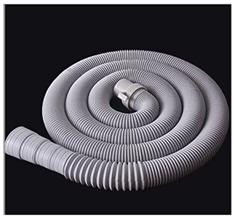 Wäscher-Abflussrohr, Verlängerung Universal Waschmaschine Schlauch for 1m 1,5 m Länge Küche Outlet Ablauf Schlauch Wasser Anschluss Rohr Bad Zubehör Verlängerung (Color : Light Grey, Size : 150cm)