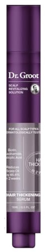 Dr. Groot Award-Winning Hair Thickening Serum for Hair Loss, Korean Hair Care, Scalp Treatment, Clinically Tested, Reduces Oil, Roll On