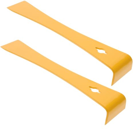 Kisangel 2 pièces Outil Ruche Acier Inoxydable et Résistant Corrosion Grattoir Ruche pour Apiculteurs Équipé une Poignée Longue pour Levage Sécurisé des Cadres Nettoyage des Ruches