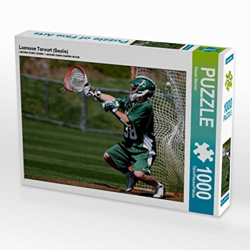 CALVENDO Puzzle Lacrosse Torwart (Goalie) 1000 Teile Puzzle quer | Lege-Größe cm Foto-Puzzle für glückliche Stunden