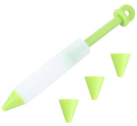 Silicone Piping Pen Cake Decorating Easy to Use Chocolate Decorating Tool for Cookies Cupcakes and Pastry for DIY Desserts Green