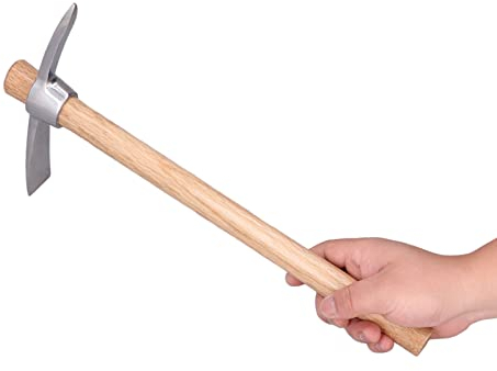 Rastrillo de garra corta Mini grada de mano Cultivador manual de azada de acero inoxidable Herramientas de excavación agrícola con mango de madera para jardín Bonsai Viveros Agricultura