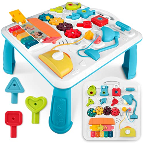 Ricokids Interaktiver Tisch, Bildungstafel, mit Musik, 5in1