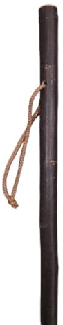 Stock-Fachmann® Wanderstock Pilgerstock Treiberstock Marschierer Mit Rinde Unlackiert Farbe Braun Aus Kastanienholz Mit Handschlaufe Und Bergstockspitze Länge Wählbar Belastbar Bis 100kg