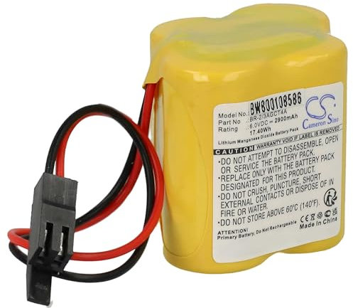 vhbw Batería reemplaza CL 25A, BR-2/3AGCT4A para Controlador Raid (2900 mAh, 6 V, Li-Ion)