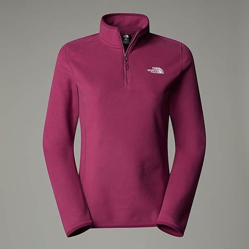 The North Face NF0A855M6EO W 100 Glacier 1/4 Zip - EU Maglia Lunga Donna Cyber Berry Taglia XS