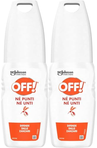 Off Insetto Repellente Antizanzare Bipacco Spray 2x100 ml – Protezione Duratura contro le Zanzare (1)