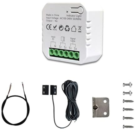ClAZTyict Tuya Smart Life WLAN-Garagentoröffner-Controller mit Sensor-App-Fernbedienung, Passend für Home, EU-Stecker, Langlebig, Einfache Installation