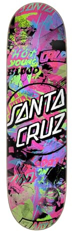 SANTA CRUZ Cut Collage 7 Ply Birch 8.5in x 32.2in Skateboard Decks