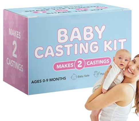 3D Casting Kit Footprint Ornament Kit | Milestone Molding Handprint Set for Cherishing Precious Memories