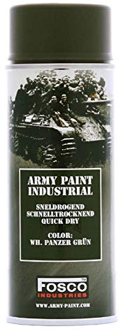 BOMBE DE PEINTURE MILITAIRE SPRAY FOSCO 400 ML WH. PANZER GRÜN 469312 PANZER GRUN DECORATION AIRSOFT