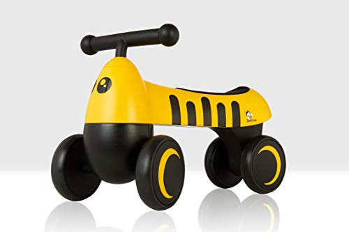Bee Ride on Toy with 4 wheels for Toddlers Sit On Car 18 months Bumblebee by Beehive Toys
