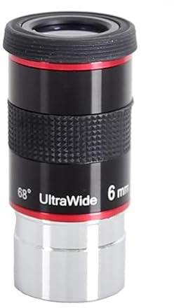 Astronomical Telescope Accessories 1.25 inch 68 Degree 6mm Wide-Angle Eyepiece