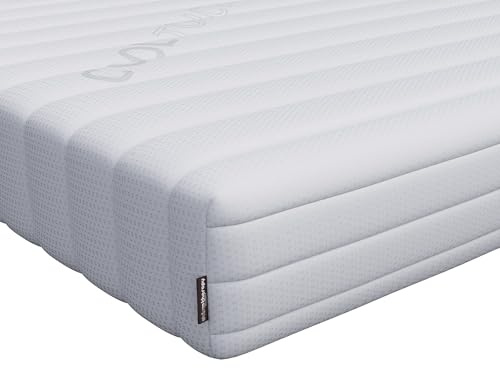 Visco Therapy Recon Eco Foam Mattress – 4FT6 Double (190x135x17cm) Firm Orthopaedic Mattress with Cushioning Comfort for Back Pain Relief – Hypoallergenic, Washable Cover, Silent No Springs, UK Made