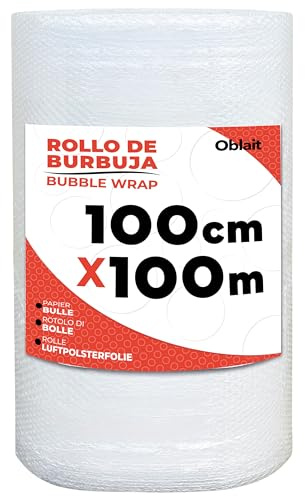 Rouleau Papier bulle 100 cm x 100 m - Idéal pour le emballage, déménagement, expédition colis, protection
