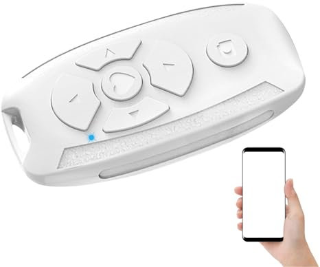 Disparador inalámbrico para cámara selfie – Control de disparador de vídeo | Carga USB inteligente para teléfonos móviles, alcance de 10 a 15 m, para Tik-Tok E-Book para iOS