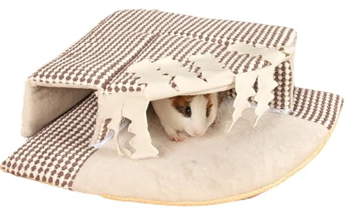 Hamster Säng Leksaksrörhus Med Tofs | Igelkotthus För Små Husdjur Så Skäggagam Och Iller Till Habitat Och Vardagsrums Hörn
