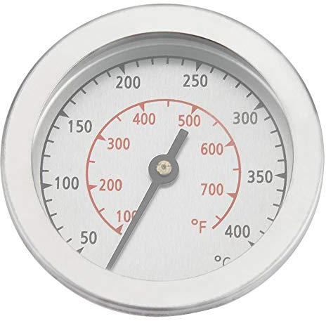 Termometro per barbecue, 100~700 ℉ Bilancia a doppia scala per barbecue, termometro, quadrante analogico, quadrante analogico, misure precise per grill, barbecue o forno