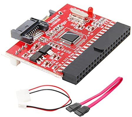 Adattatore Convertitore da 40 Pin IDE a SATA, SATA a IDE, Scheda di Conversione Bidirezionale per Disco Rigido