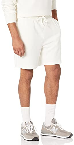 Amazon Essentials Pantalones Cortos Deportivos Ligeros Hombre, Cáscara de Huevo, L
