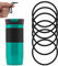 6pcs Replacement Rubber Lid Seals Compatible with 16 & 20 oz Contigo Snapseal Byron Travel Mug Ring, Leak-Proof Rubber Seals Lid Gaskets Replacement for Contigo Mugs (Black)