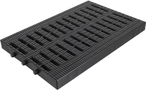 Housoutil Garden Drainage Grates, Plastic Rectangular Drain Cover, 31cm X 20cm Outside Drain Cover for Stop Leaves for Cover Courtyard Road Garage Park Mall