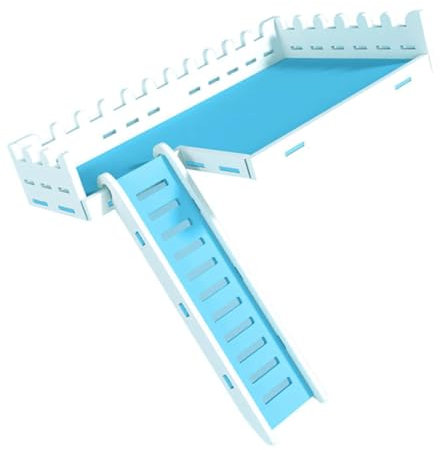Sosoport 1 Satz Hamster-Plattform-Spielzeug Hamsterkäfig Spielzeug Vogelleiter Hamster Kletterhaus Rattenbrücke Hamster Spielzeug hamsterspielzeug Hamster Spielen Holzspielzeug WPC Blue