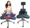 Elitix Kniestuhl Ergonomische Kreuzungsstuhl mit Gekröntem Bein mit Rädern, Verstellbare Meditationshocker -Sitzplätze Armless, Erwachsene Schreibtischsitz, um Kreuzbein