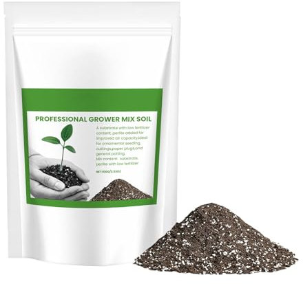 Terriccio Per Piante Da Interno, Substrato per Coltivazione con Drenaggio Ottimizzato, Composto a Lunga Durata con Rilascio Graduale per Ortaggi da Interno e Fiori da Esterno