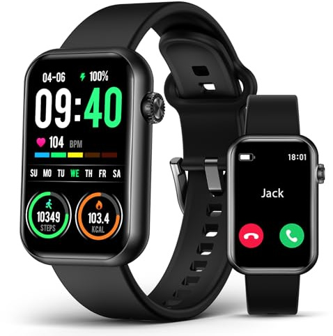 Smart Watch Fitness Tracker (Answer/Make Call), 24/7 Heart Rate Spo2 Blood Pressure Monitor Sleep Tracker, 114 Sports Modes Pedometer Calorie Step Tracker, Waterproof Activity Tracker for Women Men